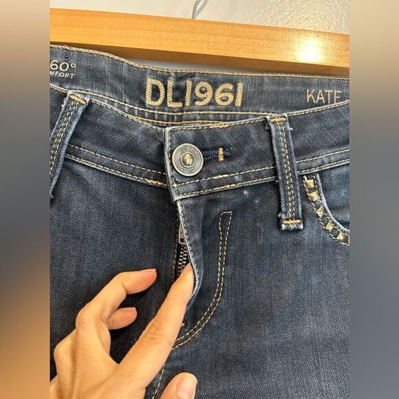 DL1961 Kate Slim Straight Leg Studded Jeans - Picture 4 of 11